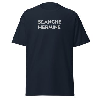 tshirt brodé blanche hermine