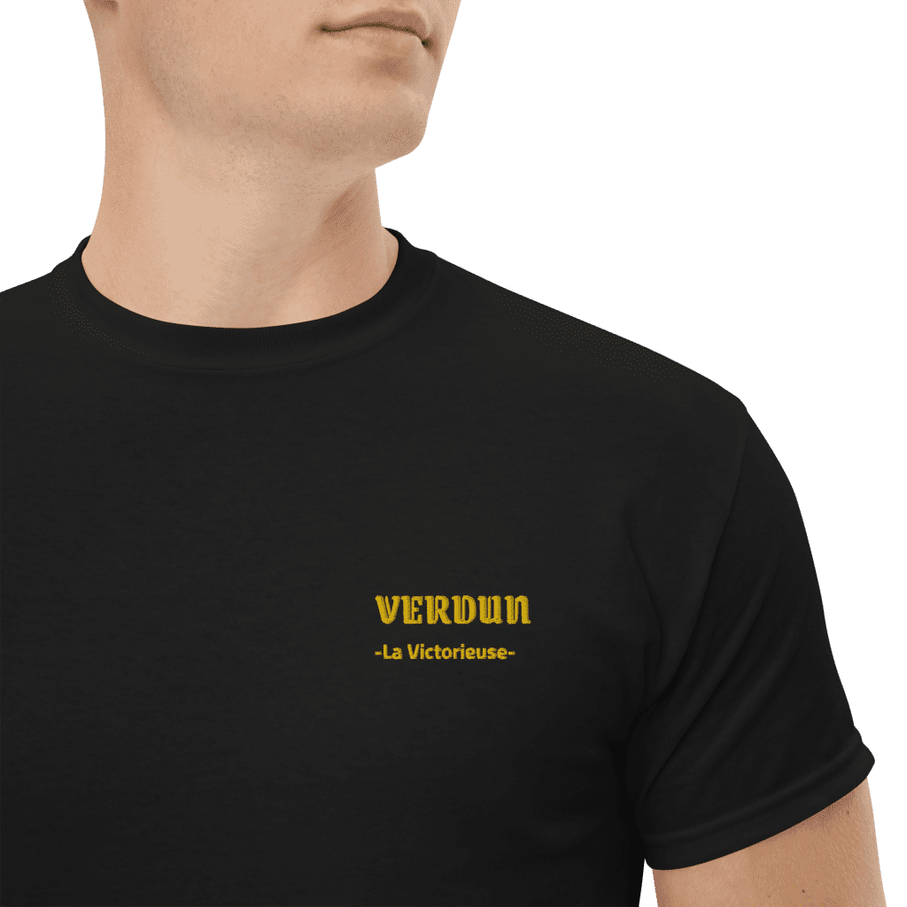tshirt brodé du chant militaire verdun la victorieuse
