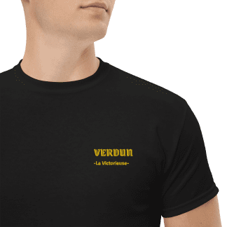 tshirt brodé du chant militaire verdun la victorieuse
