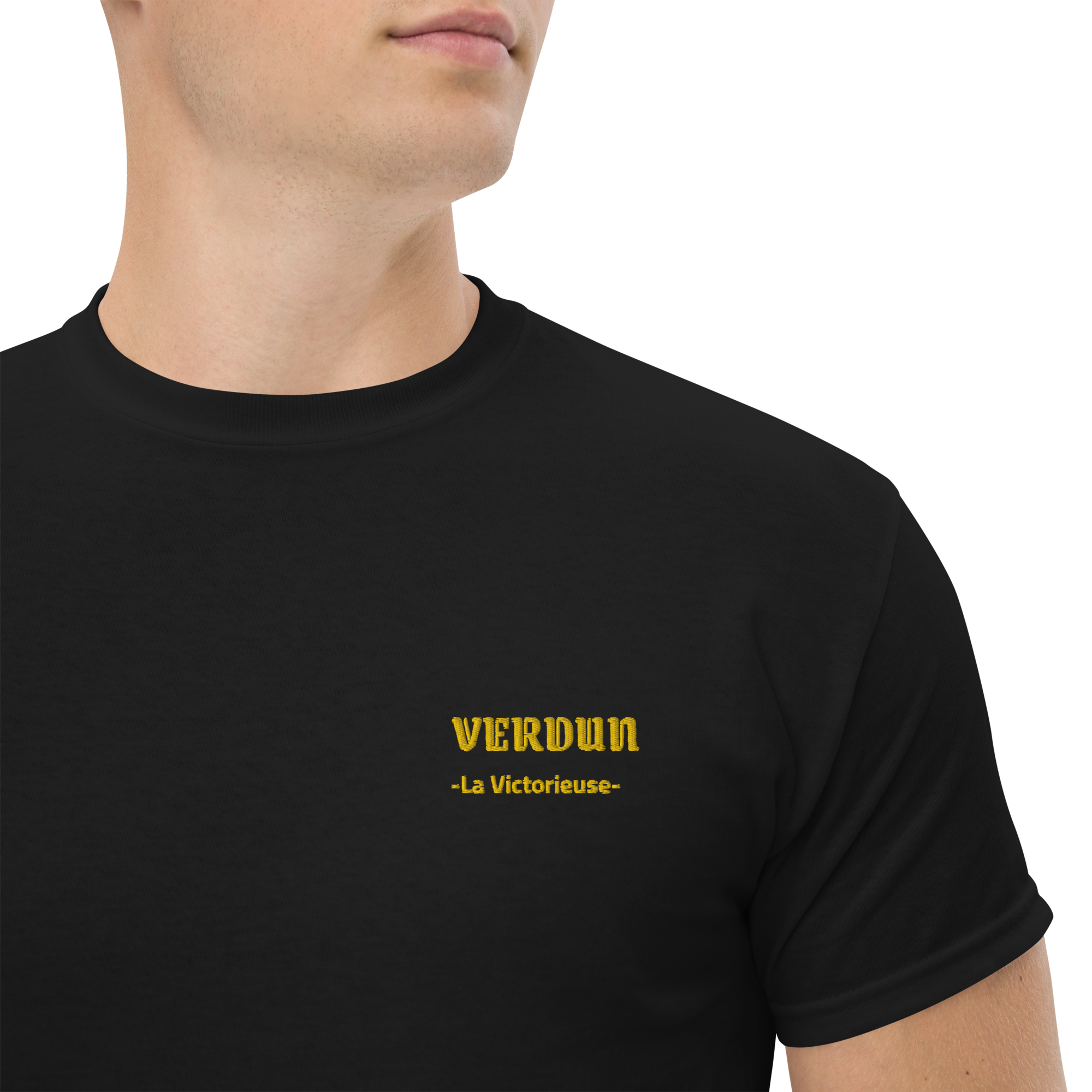 tshirt brodé du chant militaire verdun la victorieuse