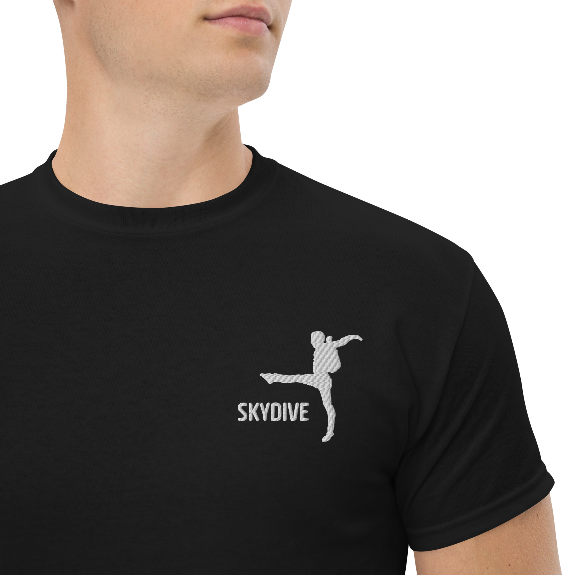 tshirt skydive freefly brodé noir