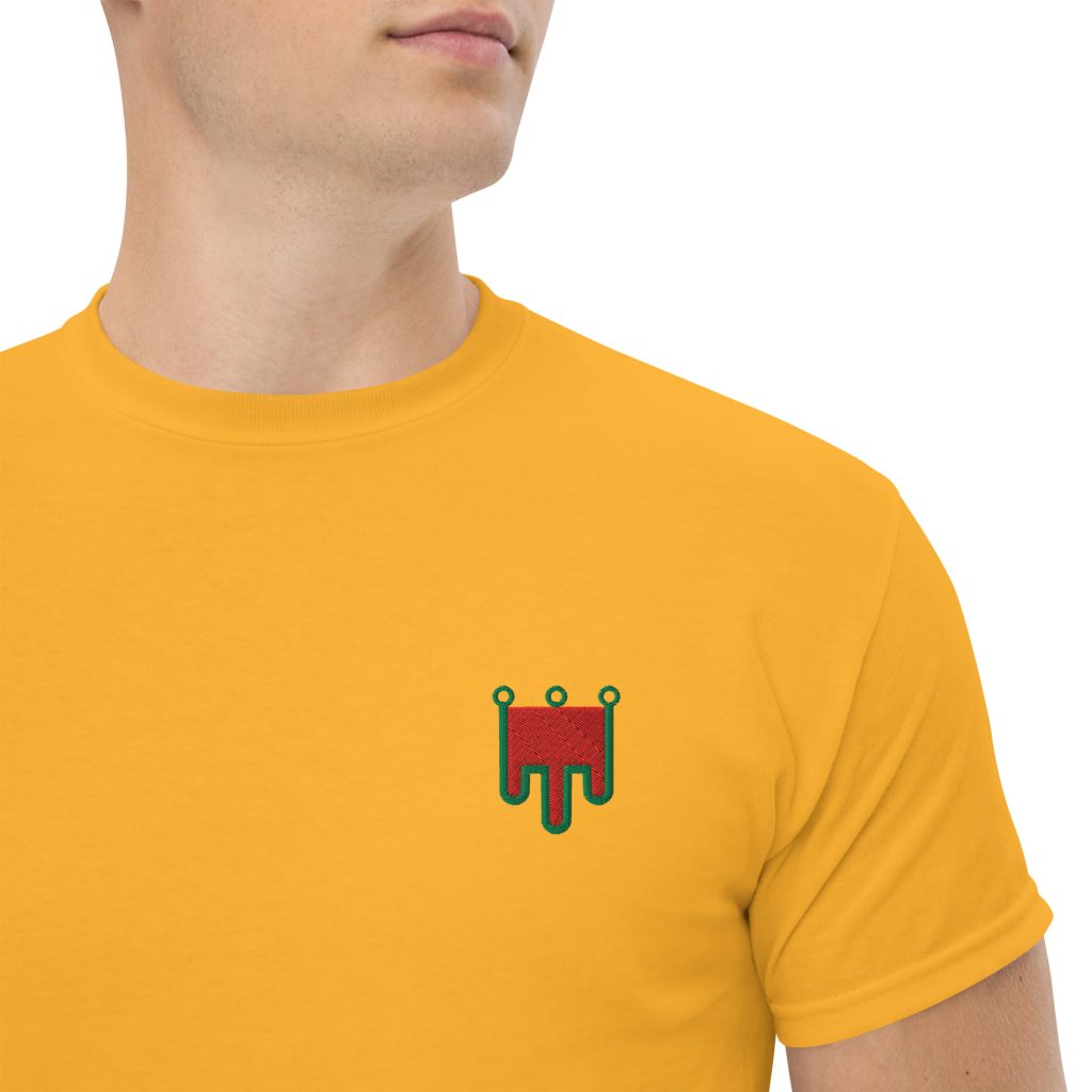 Tshirt brodé drapeau auvergne